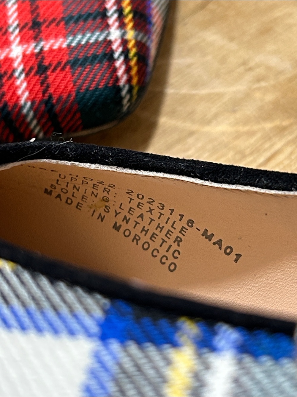 J. Crew Anya Mary Jane flats in Snowy Stewart Ivory Tartan Plaid Square Ballet 6 - Picture 7 of 7